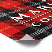 Poster Clan Marjoribanks Couleurs d'Ecosse 2 Tartan (Coin)