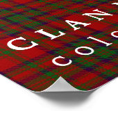 Poster Clan Matheson Couleurs écossaises Tartan (Coin)