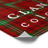 Poster Clan Morrison Couleurs écossaises Tartan (Coin)