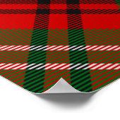 Poster Clan Morrison Crest sur Red Tartan (Coin)