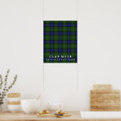 Poster Clan Muir Couleurs écossaises Tartan (Cuisine)