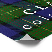 Poster Clan Muir Couleurs écossaises Tartan (Coin)