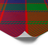 Poster Clan Robertson Crest sur Tartan (Coin)