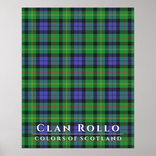 Poster Clan Rollo Colors of Scotland 2 Tartan Plaid