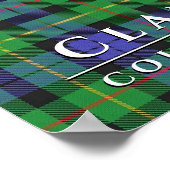 Poster Clan Rollo Couleurs écossaises 2 Tartan Plaid (Coin)