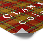 Poster Clan Scrymgeour couleurs écossais Tartan (Coin)