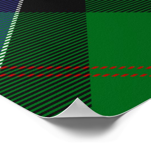 Poster Clan Sinclair Crest sur la chasse Tartan (Coin)