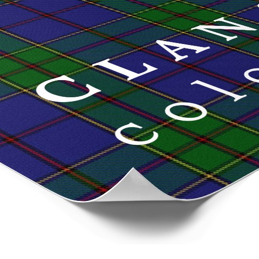 Poster Clan Strachan couleurs écossais Tartan (Coin)