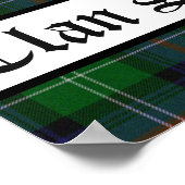 Poster Clan Sutherland Crest Badge et Tartan (Coin)