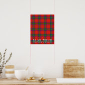 Poster Clan Wood couleurs écossais Red Tartan (Cuisine)
