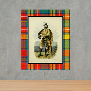 Poster Clansman écossais de Buchanan vintage