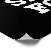 Poster Clapet Pour Puns Amusant Clôture Pun Brut BG (Coin)