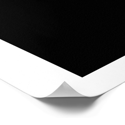 Poster Clapperon noir (Coin)