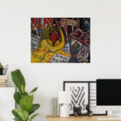 POSTER CLAQUE LA MIX TAPE (Bureau à domicile)