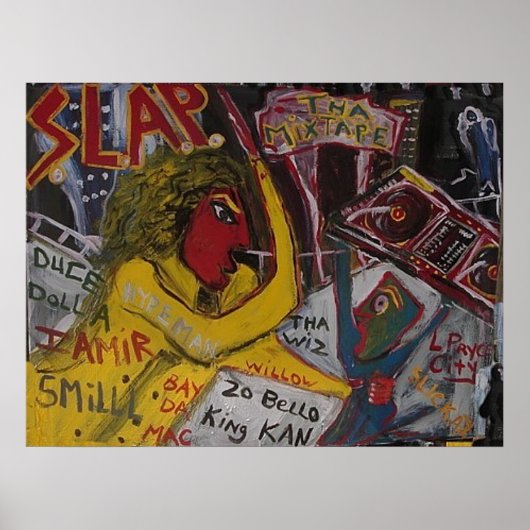 POSTER CLAQUE LA MIX TAPE (Devant)
