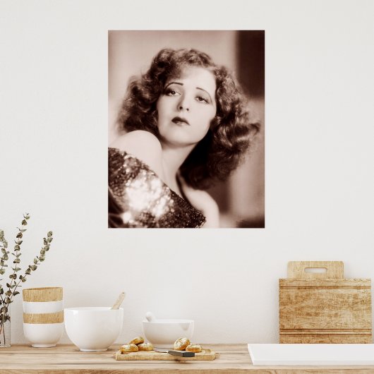 Poster Clara Bow est glamour (Cuisine)
