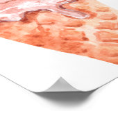 Poster CLARA Rétro Crème glacée Flush Fête des mariées Bi (Coin)