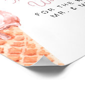 Poster CLARA Retro Ice Cream Newlywed Advice & Wishes (Coin)