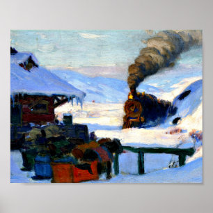 Poster Clarence Gagnon - Le Train Baie-Saint-Paul
