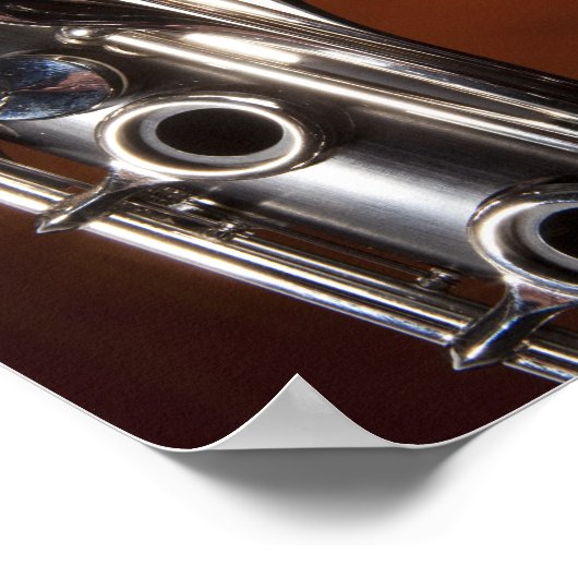 Poster Clarinet avec message personnalisé (Coin)