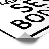 Poster Clarinet de contrebasse de danger (Coin)