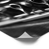 Poster Clarinet, Photographie noir et blanc (Coin)