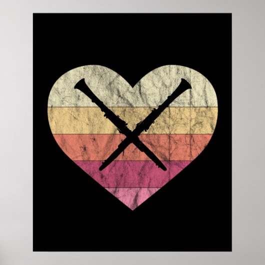 Poster Clarinetist Loves Playing Clarinet (Devant)