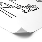 Poster Clarinetville White (Coin)