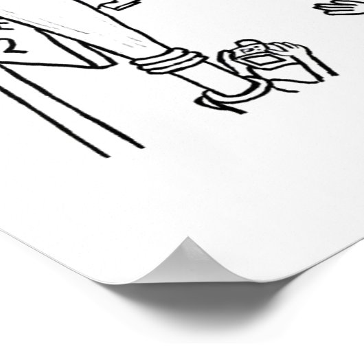 Poster Clarinetville White (Coin)