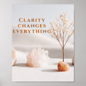 Poster Clarity Changes Everything | Neutral Minimalist (Devant)