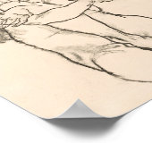 Poster Clasping Her Left Knee Egon Schile (Coin)