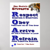 Poster Class Guidelines/Rules (Devant)