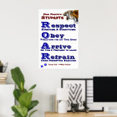 Poster Class Guidelines/Rules (Bureau à domicile)