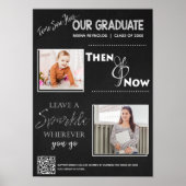 Poster Class of 20XX Keepsake Then and Now Graduation (Devant)
