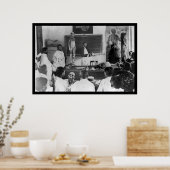 Poster Classe anatomie au Soudan, Afrique 1920 (Cuisine)