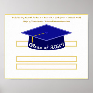 Poster Classe Casquette de la Marine de Cap 2024 Parties