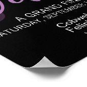 Poster classe d'affiche de concours invitation, anniversa (Coin)