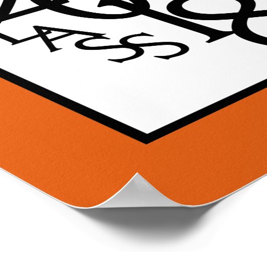 Poster Classe de 2018 Autographe Garder Orange (Coin)