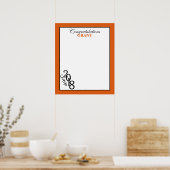 Poster Classe de 2018 Autographe Garder Orange (Cuisine)