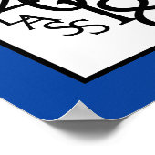 Poster Classe de 2018 Graduation Autograph Keepsaké Blue (Coin)