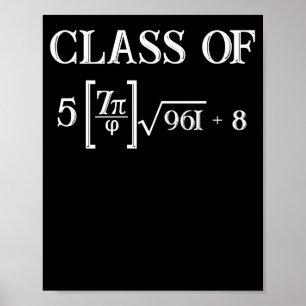 Poster Classe de 2023 Math Pi 8e Graduation