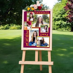 Poster Classe de 2025 Graduation Faire-part Multi Photo
