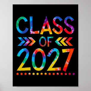 Poster Classe de 2027 - Tie teinture Retour à l'école Cla