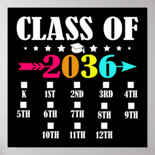 Poster Classe De 2036 Maternelle Première Jour 12e Année