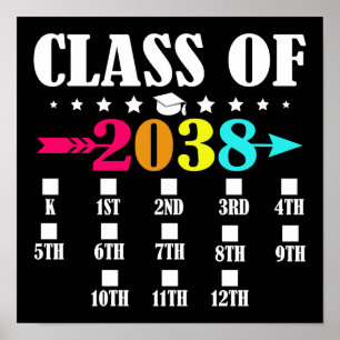 Poster Classe De 2038 1Ème Jour De Maternelle 12Ème Année
