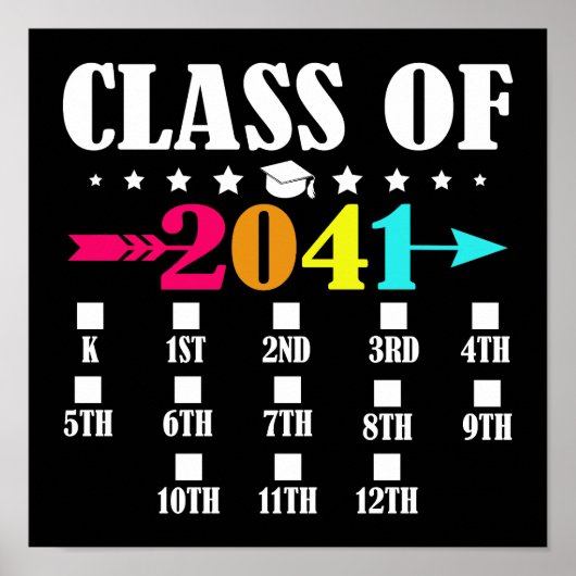 Poster Classe De 2041 Maternelle 12E Année (Devant)