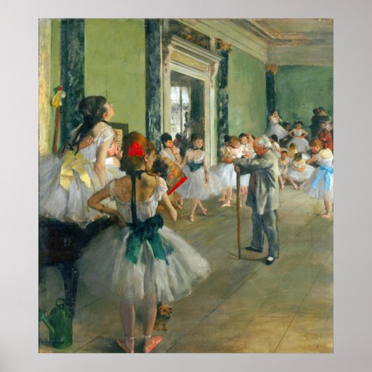 Poster Classe de ballet par Edgar Degas (Devant)