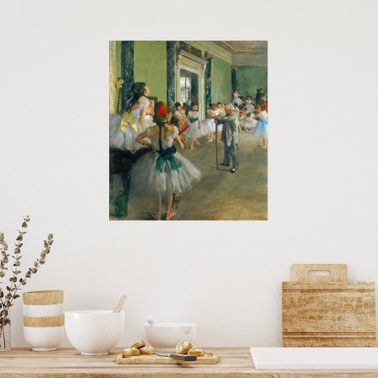 Poster Classe de ballet par Edgar Degas (Cuisine)