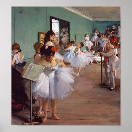 Poster Classe De Danse, Edgar Degas (Devant)