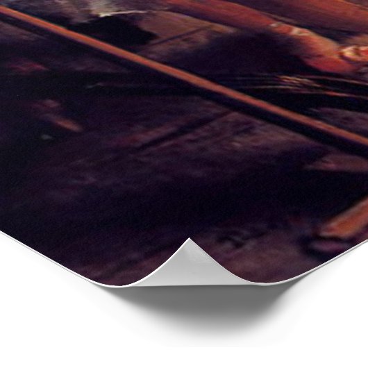 Poster Classe de danse par Edgar Degas (Coin)